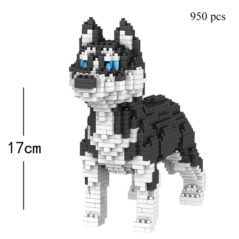 Dog Model Mini Building Block Toy Set